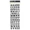 12 Pack: Black Small Font Alphabet Stickers by Recollections™